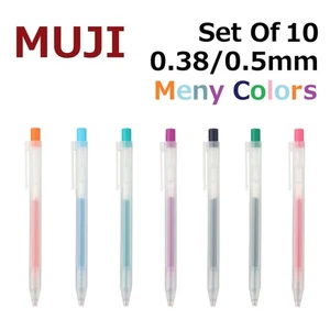 MUJI Smooth Gel Ink Knock Type Ballpoint Pen 0.38/0.5mm  Various Colors Select - Picture 1 of 17