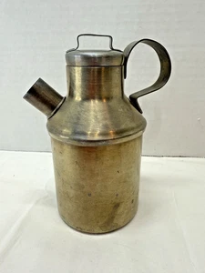 Primitiver spartanischer Zinn frühe Kolonialzeit amerikanischer Stil Creme Krug - Bild 1 von 21