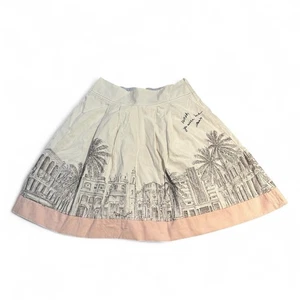 Y2K VTG Miss Sixty Luxury Wish You Were Here A-Line Skirt Made in Italy Sz Large - Picture 1 of 8