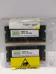 NEMIX RAM 32GB 2x16GB PC4-3200 Mhz SODIMM Kit - Picture 1 of 4