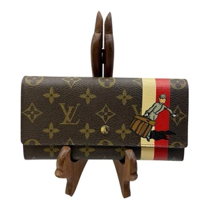Cartera Louis Vuitton Portefeiulle Sarah M60034 Old Bellboy Stripe LV - Imagen 1 de 10