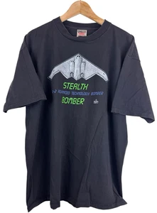 Vintage 1992 Sophos Stealth B-2 Advanced Technology Bomber Size XL Graphic Tee - Picture 1 of 6