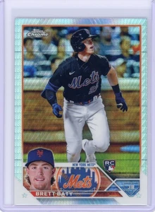 2023 Topps Chrome Brett Baty Prism Refractors #204 New York Mets - Bild 1 von 2