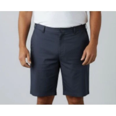 Shorts Savane masculino frente plana azul marinho tamanho 42 poliéster casual golfe - Imagem 1 de 4