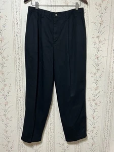 Eddie Bauer Women’s Petite Pleated Classic Fit Trousers Navy Size 14P - Picture 1 of 6
