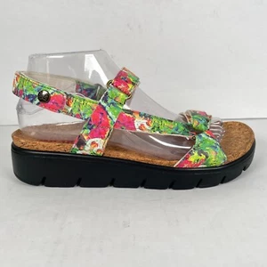 Sandalias de cuña Alegria Henna para mujer talla 39 EE. UU. 9 zapatos informales florales con cordones - Imagen 1 de 10