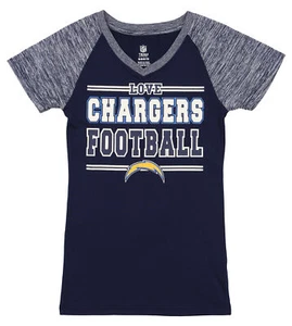 Outerstuff NFL Youth Girls Los Angeles Chargers Poly Texture Top - Picture 1 of 2
