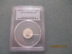2007s Roosevelt Dime PCGS Certified PR69DCAM - Picture 1 of 2