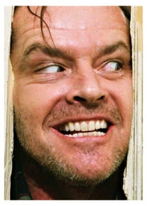 JACK NICHOLSON - THE SHINING - HERE'S JOHNNY 5"X7" PHOTOGRAPH - Picture 1 of 1