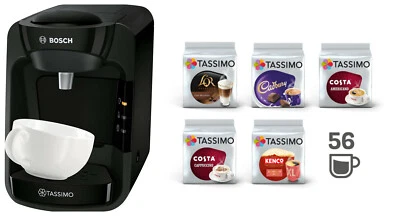 Tassimo Bosch Suny TAS3102GB Sonderedition und Getränkesorte 56 Getränkekapseln - Bild 1 von 4
