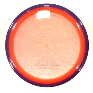 DISC GOLF AXIOM PROTON VANISH UNDERSTABLE DISTANCE DRIVER 158g ORANGE PURPLE RIM - Picture 1 of 1