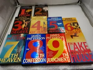 Lot of 10 Hardcover Books w/ dustcovers. James Patterson - Picture 1 of 7