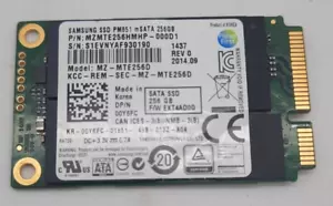 DELL Samsung SSD PM851 mSATA 256GB MZ-MTE256D MZMTE256MHP-222D1 1.8 0Y6FC - Picture 1 of 1