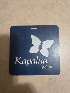 vtg - PGA Golf Bag Tag - THE Village Course at KAPALUA - Maui HI - Blue - Picture 1 of 2