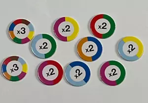 Monopoly Target Edition Game Replacement Parts Pieces Circle Tokens Only Toy - Picture 1 of 2