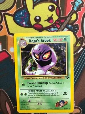 Koga's Arbok 25/132 Gym Challenge Pokemon Karten NM - Bild 1 von 2