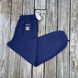 NOS Vintage Carhartt K125 Embroidered Jogger Sweatpants Size L 90s 80s Navy - Picture 1 of 9