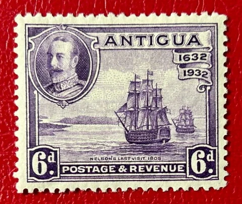 ANTIGUA Sc#73 1932 Colony Tercentenary Mint VLH rem. OG VF (11-197) Cover