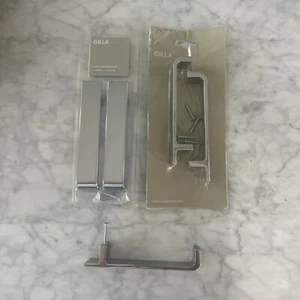 IKEA GILLA Long Drawer Pull Chrome New Discontinued 300.856.58 - Picture 1 of 5