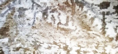 INNA ITALIAN Decoración BEIGE TERCIOPELO Restos AMPLIOS 1yd. X 1yd.33" Foto 1 de 4