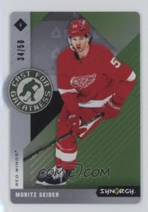 2023-24 Upper Deck Synergy Cast for Greatness Green CG-16 Moritz Seider 34/50 - Picture 1 of 2