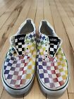 Vans Women’s Doheny Checkerboard Pride Rainbow Low Top Shoes Size 9