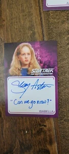 2022 RITTENHOUSE STAR TREK TNG INSCRIPTIONS AUTO SHAY ASTAR ISABELLA CAN WE GO - Picture 1 of 1
