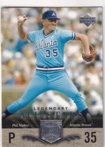 2005 UPPER DECK LEGENDARY ALL STARS PHIL NIEKRO ATLANTA BRAVES BASEBALL #-765 - Picture 1 of 1
