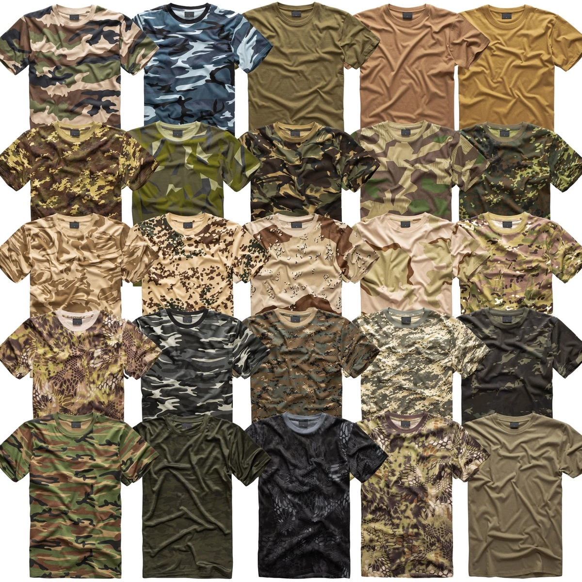Bundeswehr Veteran T-Shirt – Thermoaktiviert, Camo-Print, Aus Ultraweicher Mikrofaser (Größen 2XS-4XL)