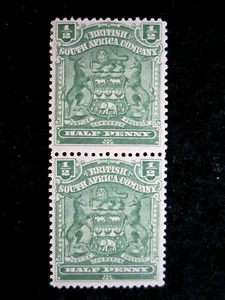 RHODESIA - SCOTT# 59 - PAIR - MH - CAT VAL $15.00 - Picture 1 of 2