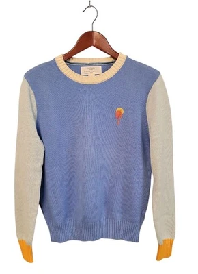 Trovata Birds Of Paradis 圆领设计师毛衣女式小号全新无标签 — 第 1/4 张图片