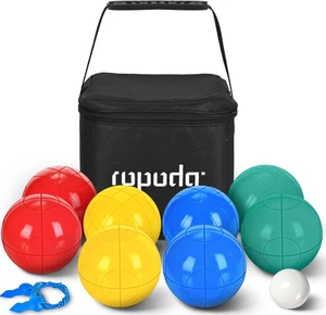 Accendino Set Palline Bocce 90Mm per Principianti con Custodia Pallino 8 Palline e Plastica - Foto 1 di 7