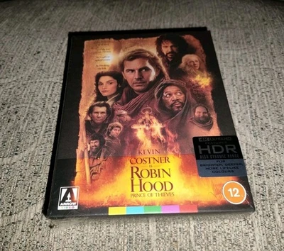 Robin Hood Prince Of Thieves 4K Ultra-HD Blu-ray Arrow Films UK Limited Edition  - image 1 of 4