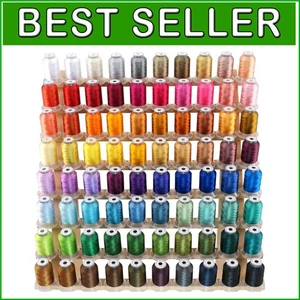 80 Colors Embroidery Thread Set - Reliable Polyester Threads for Every Project - Picture 1 of 7