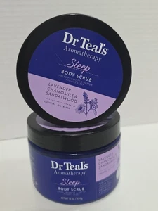 2Dr Teal's Aromatherapie Körperpeeling Schlaf 16 Unzen Glas Lavendel Kamille Sandelholz  - Bild 1 von 5