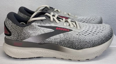 Brooks Ghost 16 Womens Size 10.5 Mesh Gray Pink Cushioned Casual Running Sneaker - Image 1 of 4