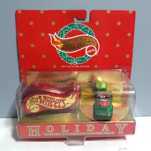 Hot Wheels 1996 Holiday Special Edition Collector Red Case Green Porsche - Picture 1 of 9