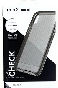 Tech21 Evo Check Case für iPhone X - Aufprallschutz | FlexShock Shock Absorb - Bild 1 von 1