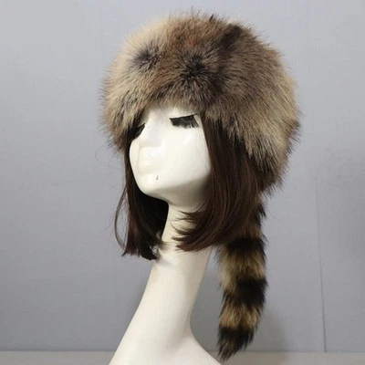 Womens Real Fox Fur Hat Russian Winter Warmer Ear Cap Ushanka Cossack Ski - Image 1 of 4