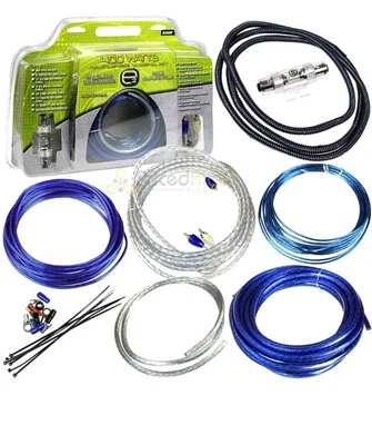 Kit de cableado amplificador calibre 8 400 vatios OFC cable de cobre instalación de audio para automóvil Foto 1 de 4