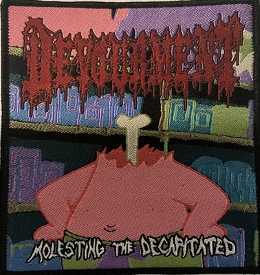 Devourment - Molesting The Decapitated / Patrick Sponge 4" x 4" Woven Patch  - Image 1 of 2