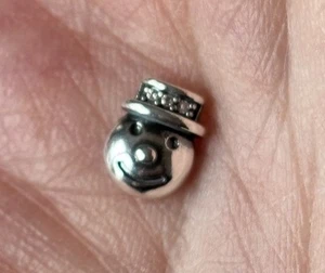 Genuine Pandora Snowman Petite S925 ALE Excellent Petite Locket Charm - Picture 1 of 4
