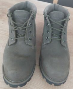 TIMBERLAND WATERPROOF SUEDE BOOTS GREEN  SIZE UK 8.5
