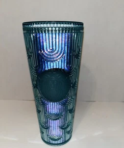 Starbucks 24oz Iridescent Plastic Cold Beverage Tumbler 2022 - Picture 1 of 1