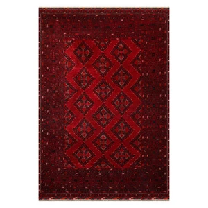 7' x 10'6" Hand Knotted Afghanistan Tribal Wool 200 KPSI Veg Dyes Area Rug Pile - Picture 1 of 9