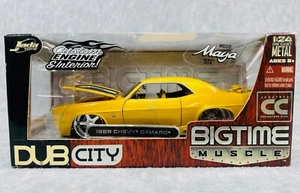 🇺🇸Jada Dub City Big Time Muscle 1969 Chevy Camaro amarillo 1:24🇺🇸 - Imagen 1 de 8