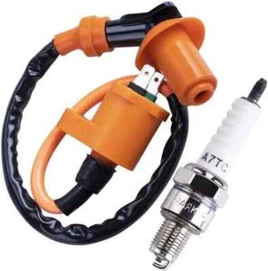 Ignition Coil AC Spark Plug GY6 50cc 125cc 150cc Moped Scooter ATV Go Kart Dune - Picture 1 of 2