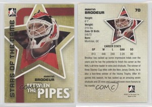 2006-07 ITG Between the Pipes Stars of the Game Martin Brodeur #70 HOF