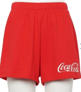 New women Juniors' Coca-Cola Red Shorts S, M, L, XL - Picture 1 of 3