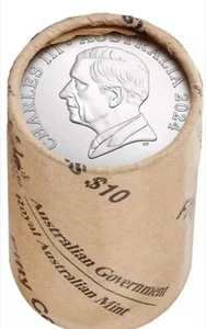 2024 Australia UNC 50C Cents Coin King Charles Effigy Premium RAM Roll HT, H/T - Picture 1 of 2